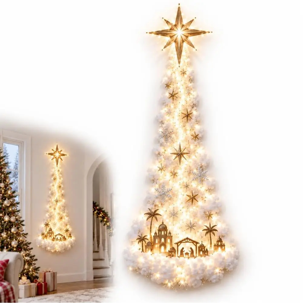 Cascading Christmas Wall Light