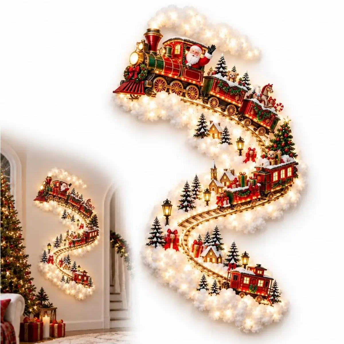 Cascading Christmas Wall Light
