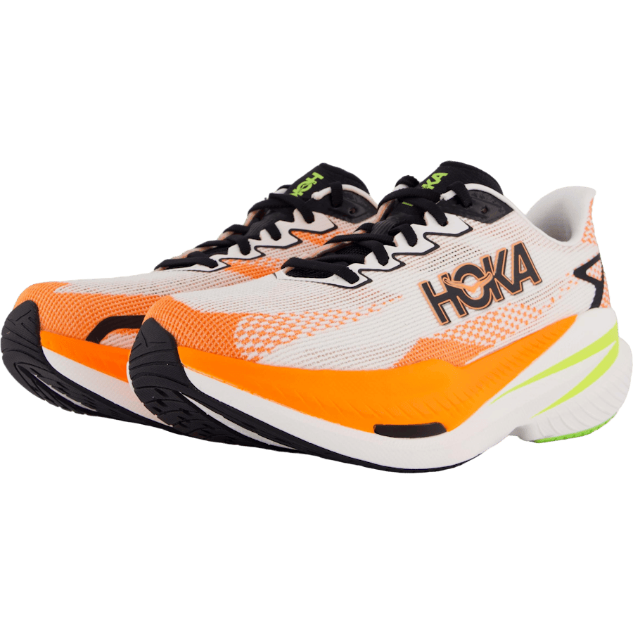 M Mach X 3 White / Neon Tangerine