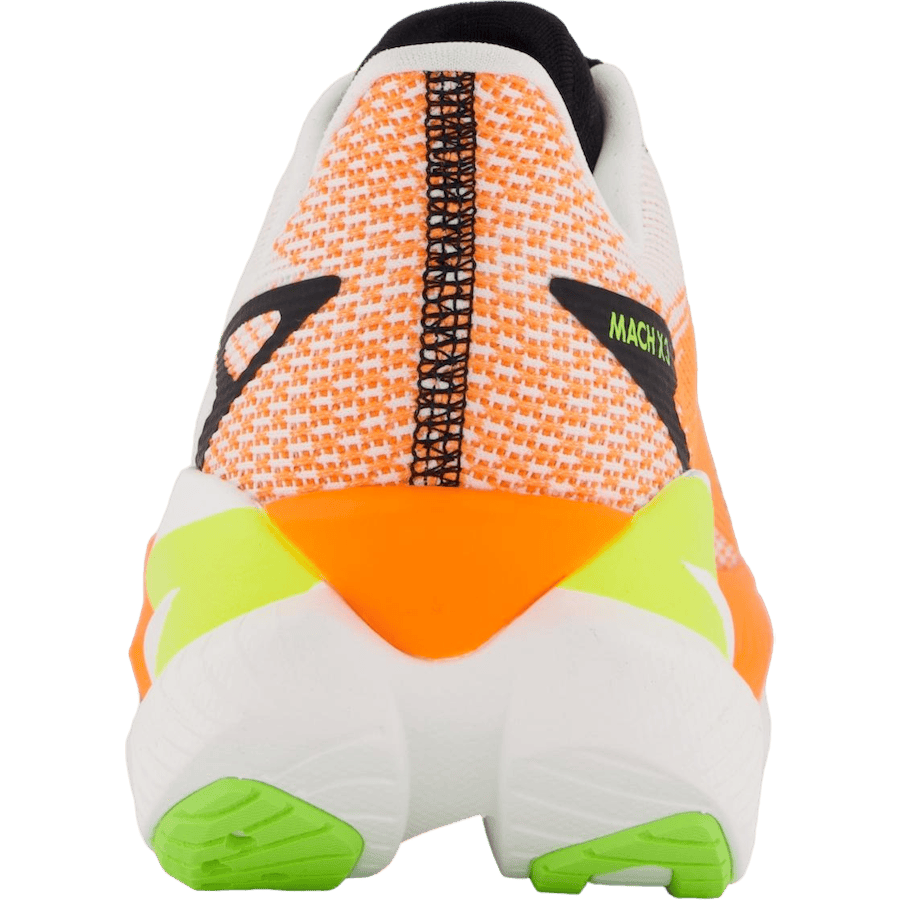 M Mach X 3 White / Neon Tangerine
