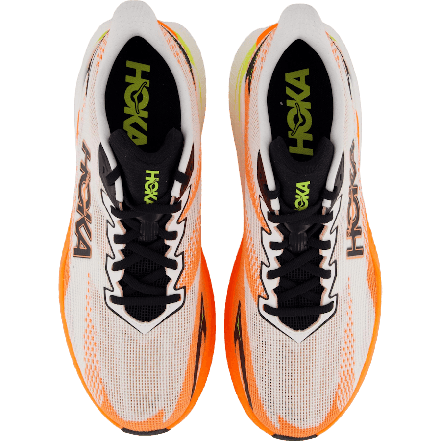 M Mach X 3 White / Neon Tangerine