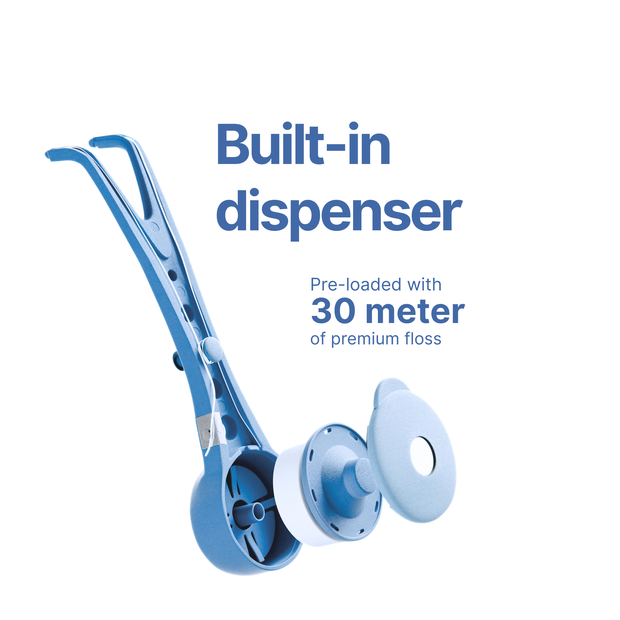 The reusable dental flosser