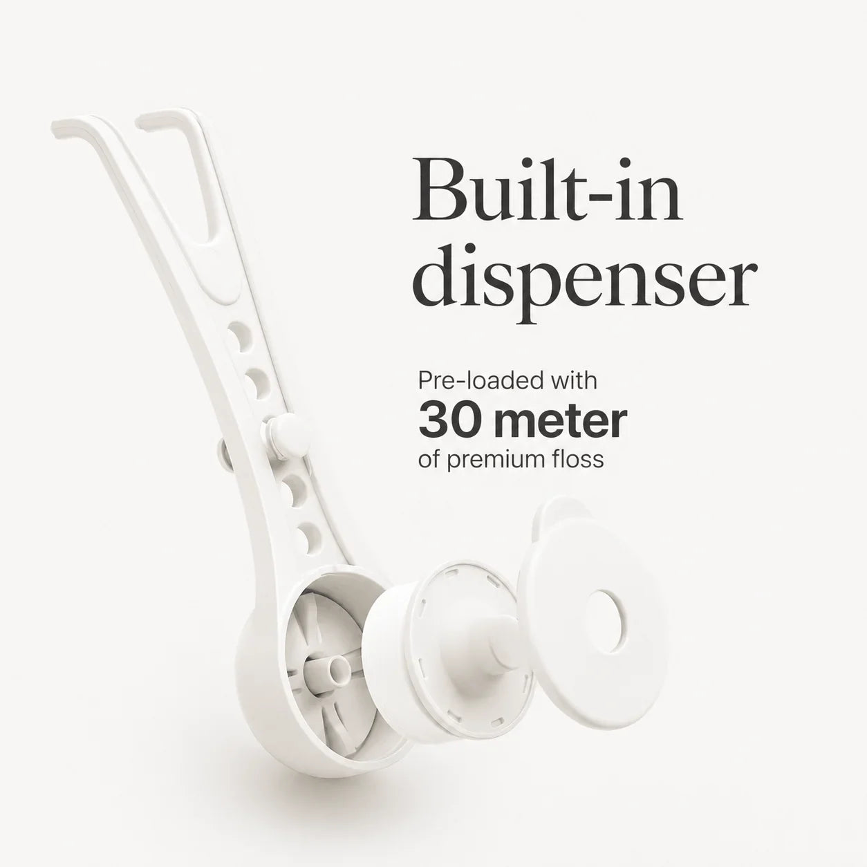 The reusable dental flosser
