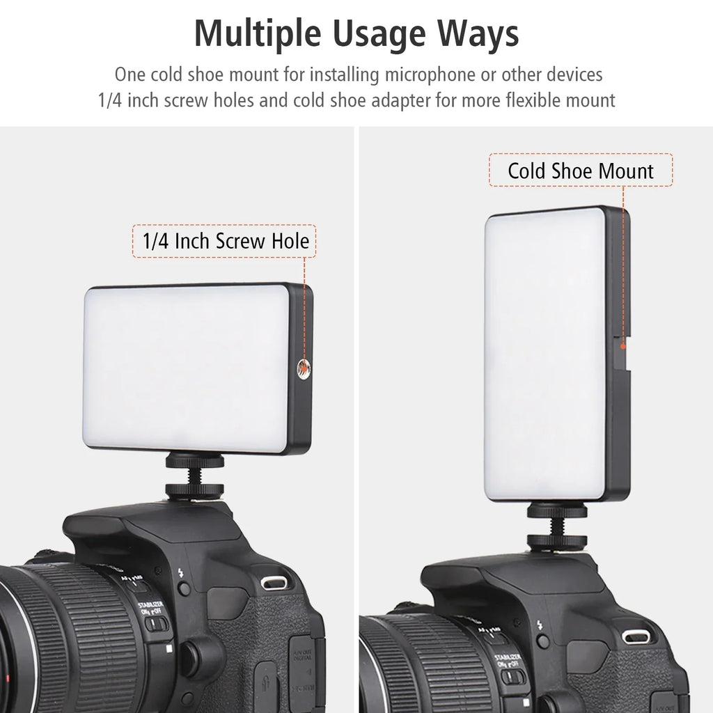LED Video Light 2500-9000K for Vlog Live Streaming