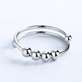 Antistressring – Elegant Fidgetring med Roterande Pärlor