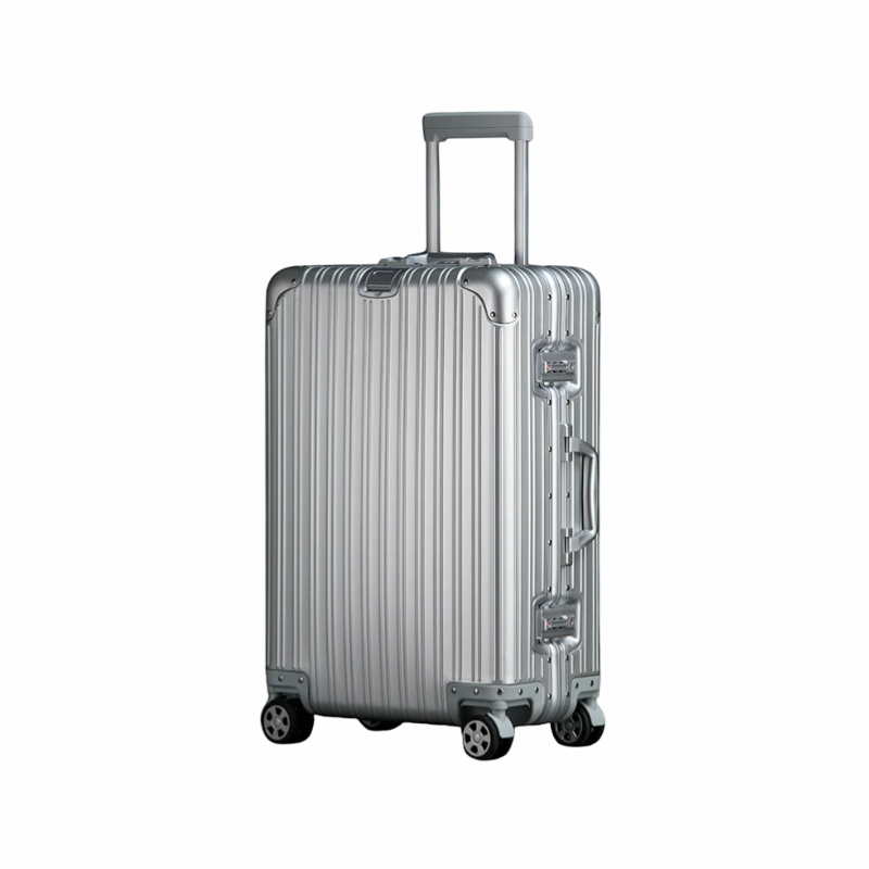 Resväska i aluminium, TSA-lås och 360° hjul