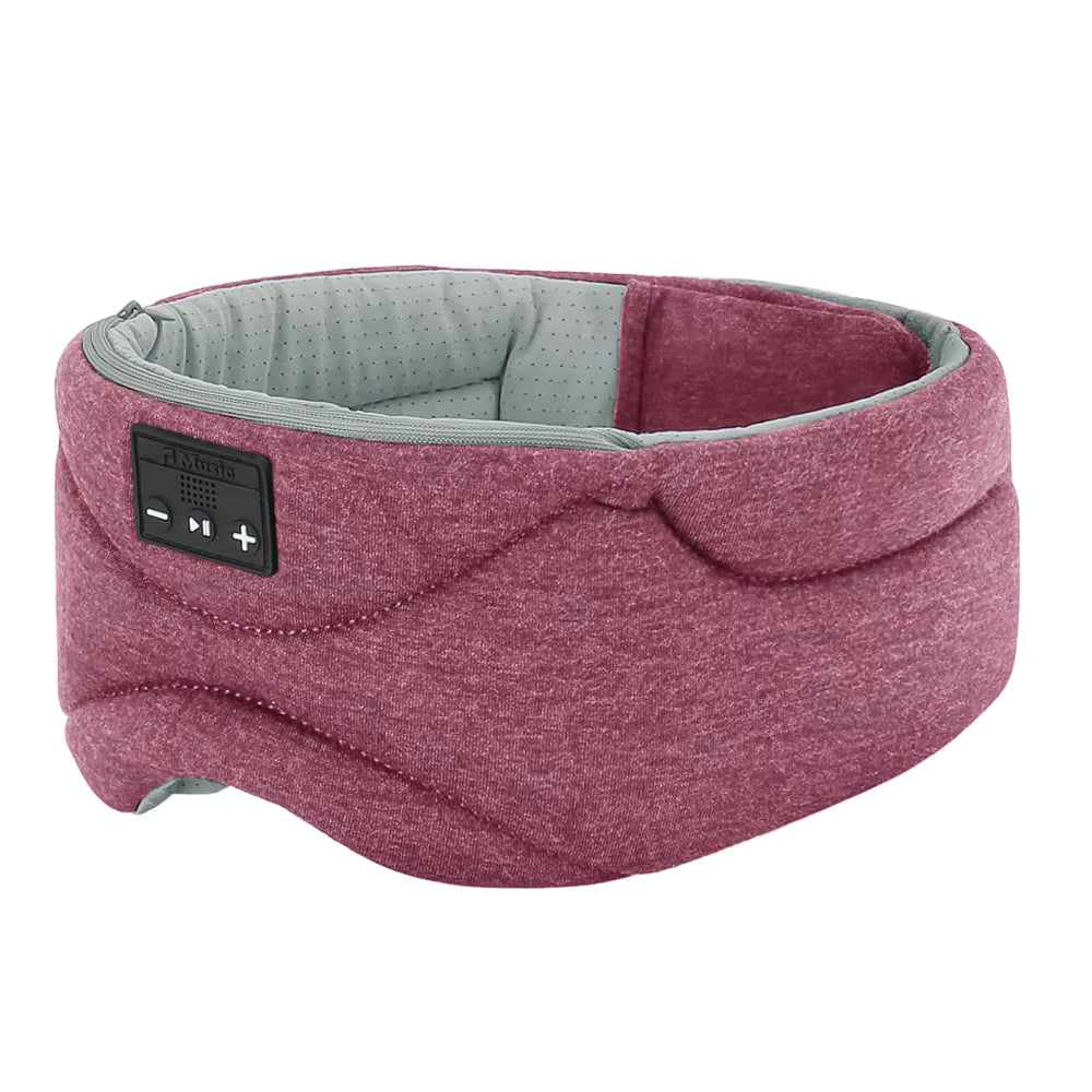 Sovmask med Bluetooth-högtalare, trådlös och ljusblockering