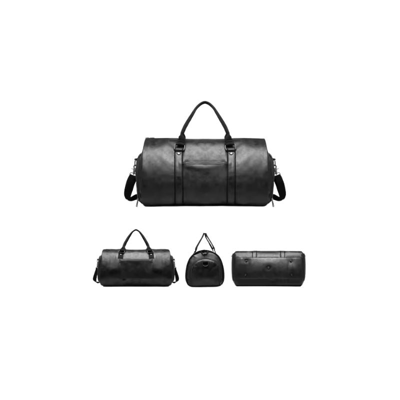 Weekendbag i premium-polyester, vattenresistent, ventilerat skofack