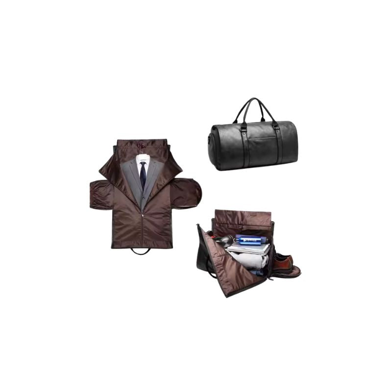 Weekendbag i premium-polyester, vattenresistent, ventilerat skofack